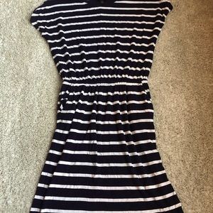 Banana Republic navy and white striped dress- size XS/6